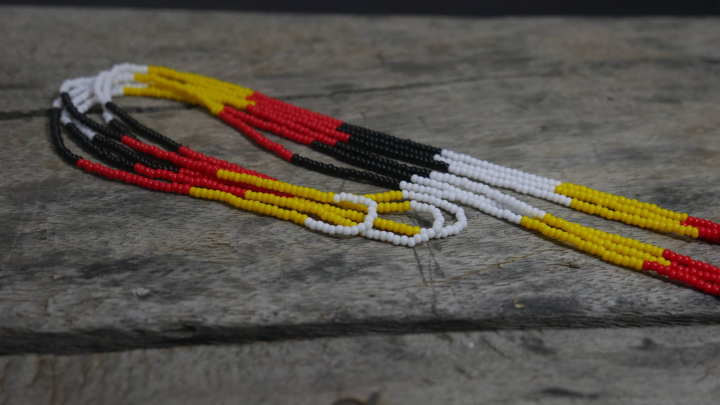 Native American Style Beaded medallions 4 Direction