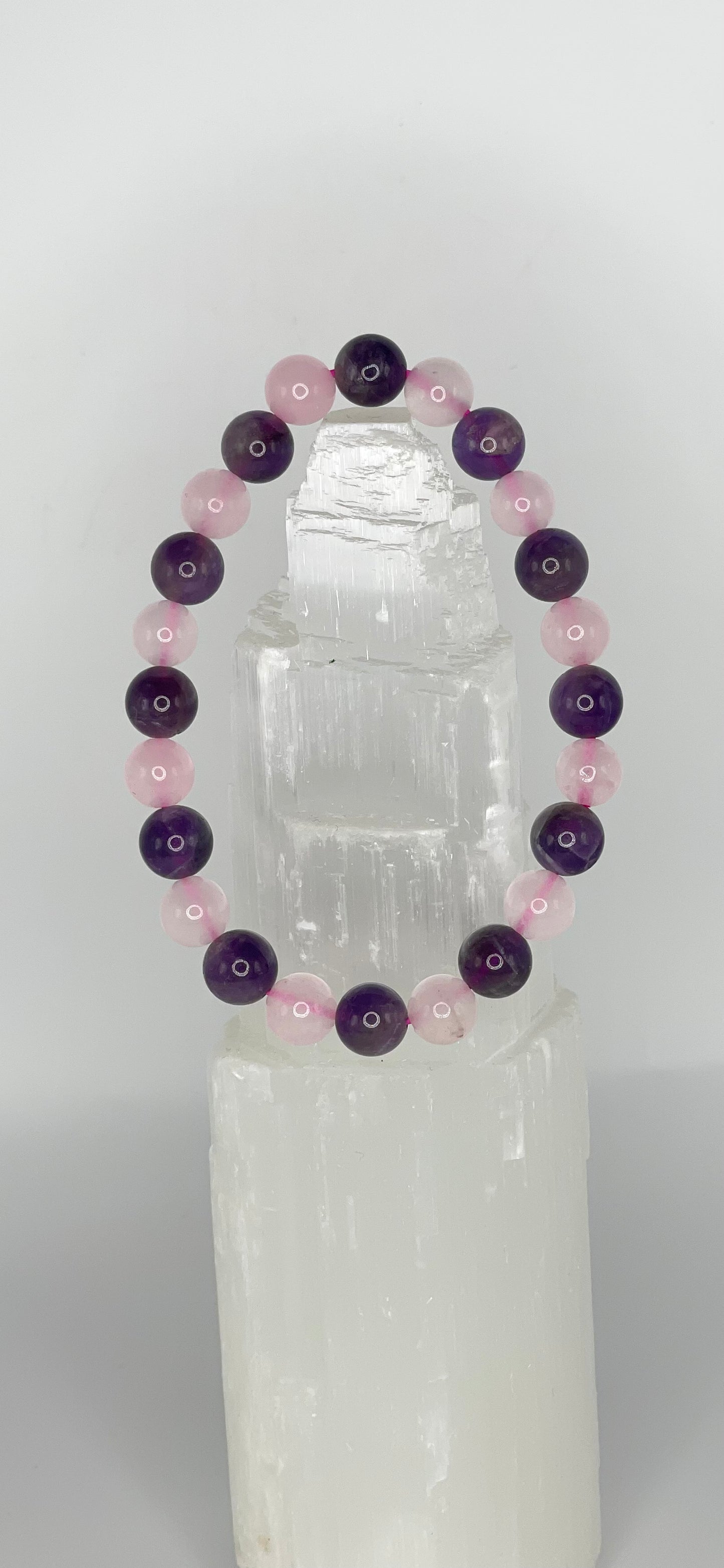 Amethyst Rose Quartz Bracelet