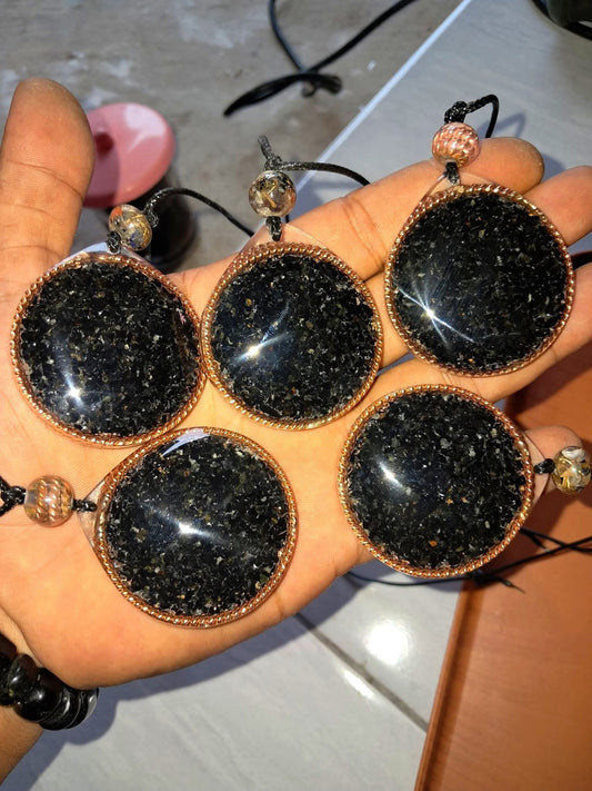 Black Tourmaline Orgonite Pendant
