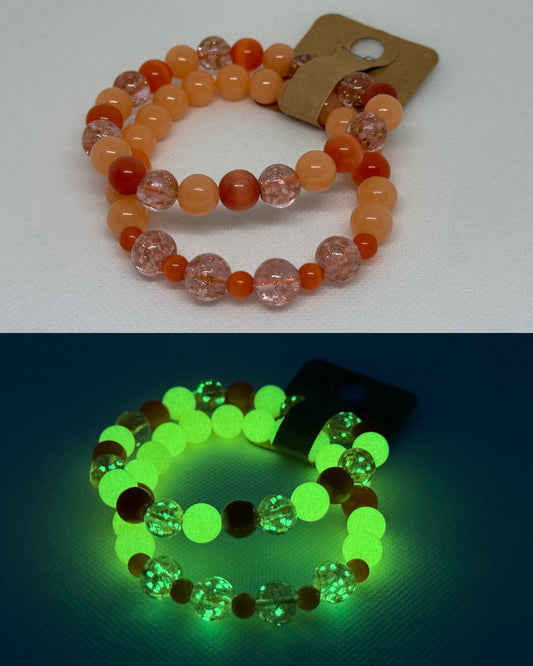 Orange Cat Eye Firefly Orange Luminous Bracelet