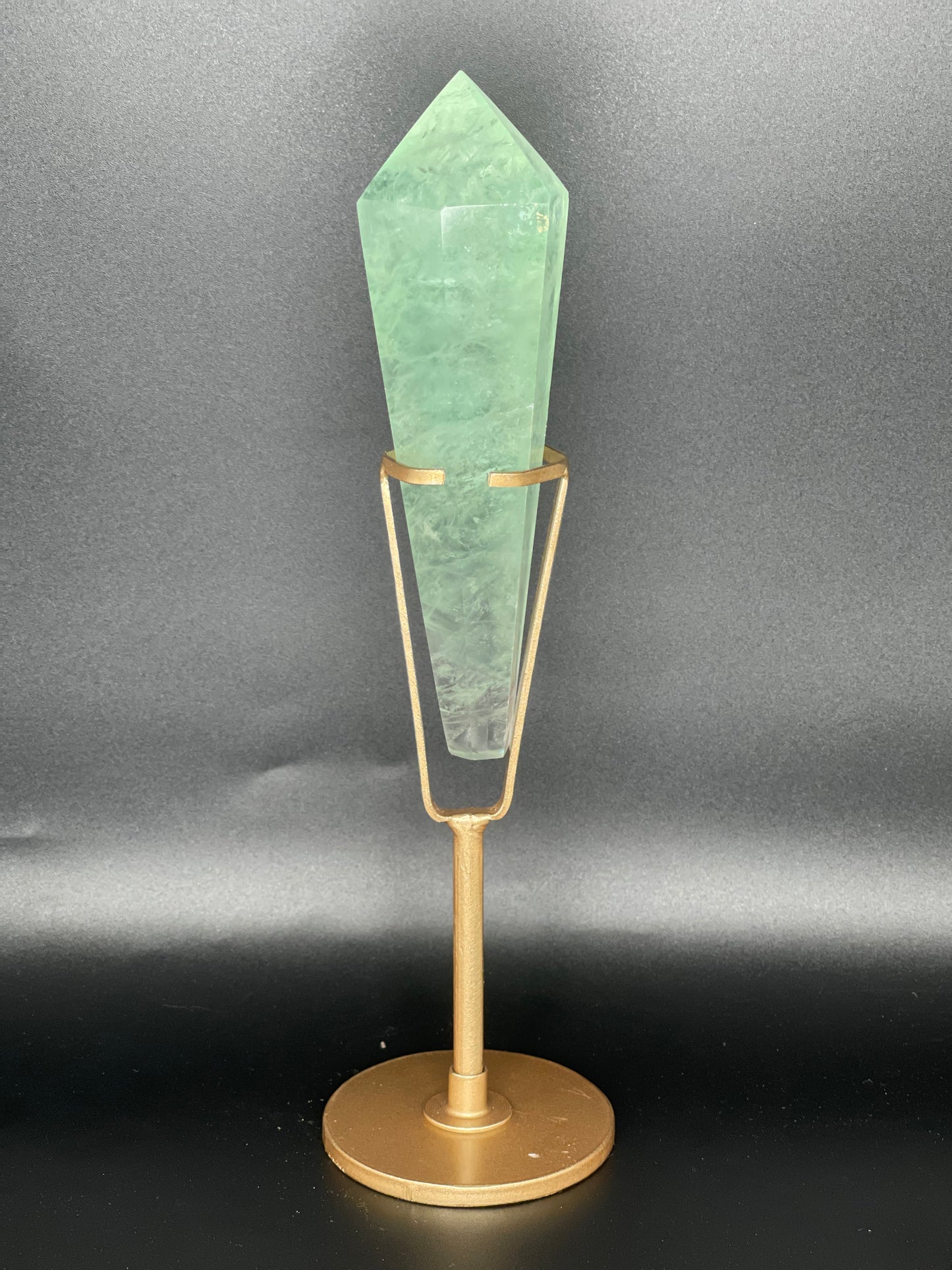 Fluorite Crystal Point with Stand B2