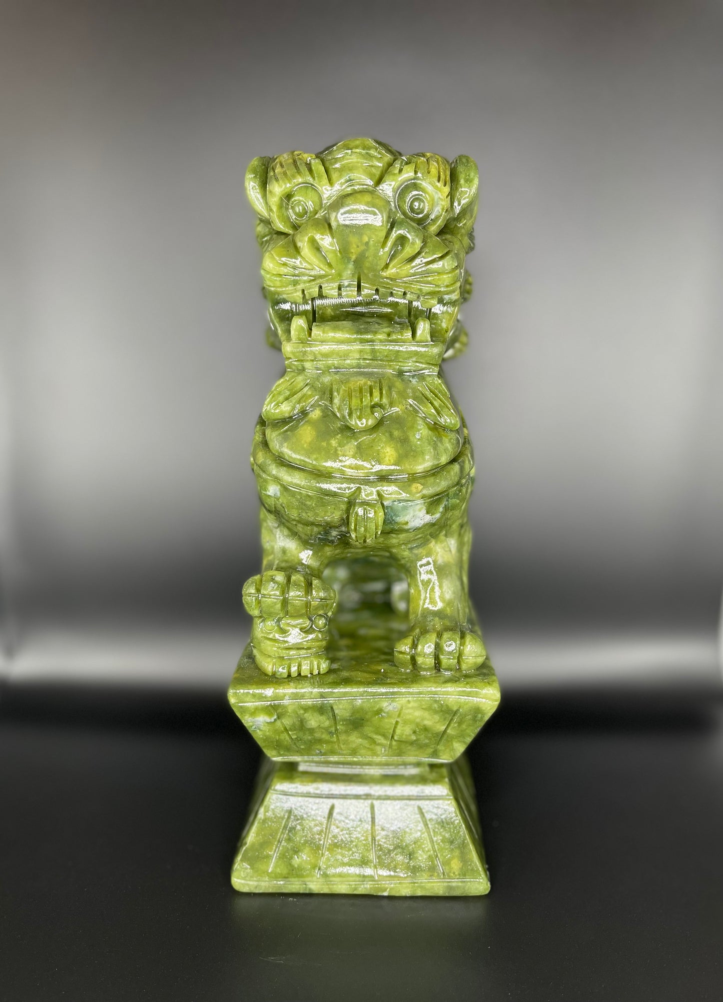 Jade Dragon Sculpture C (9.5 in)