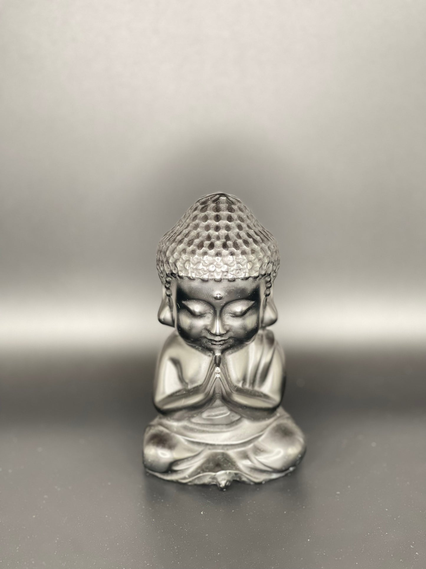 Obsidian Buddha Figurine A