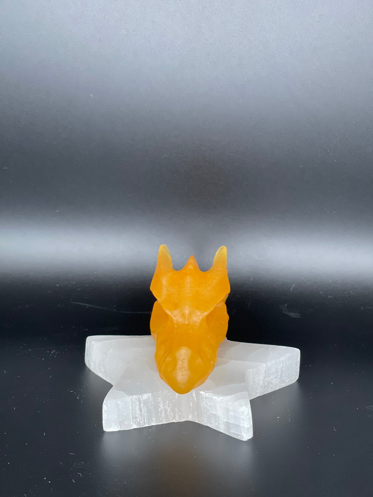 Yellow Calcite Dragon Head