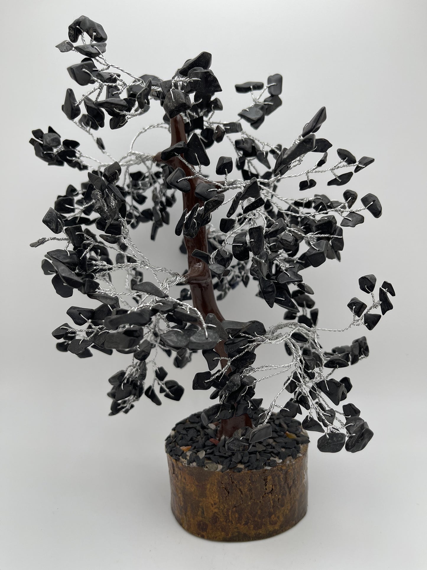 Black Tourmaline Crystal Tree Medium 10 in