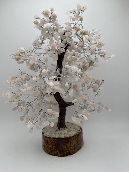 Rose Quartz Crystal Tree Medium 10 in