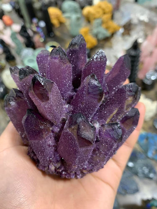 Purple Amethyst Quartz Cluster