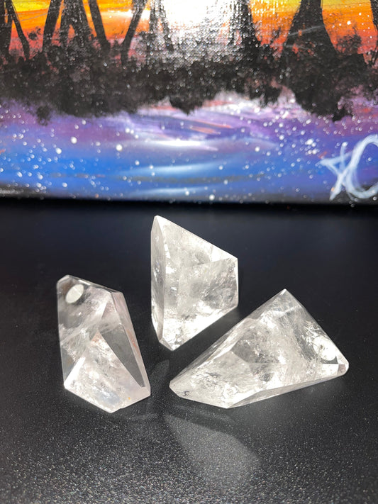 Clear Quartz Polished Crystal Carving
