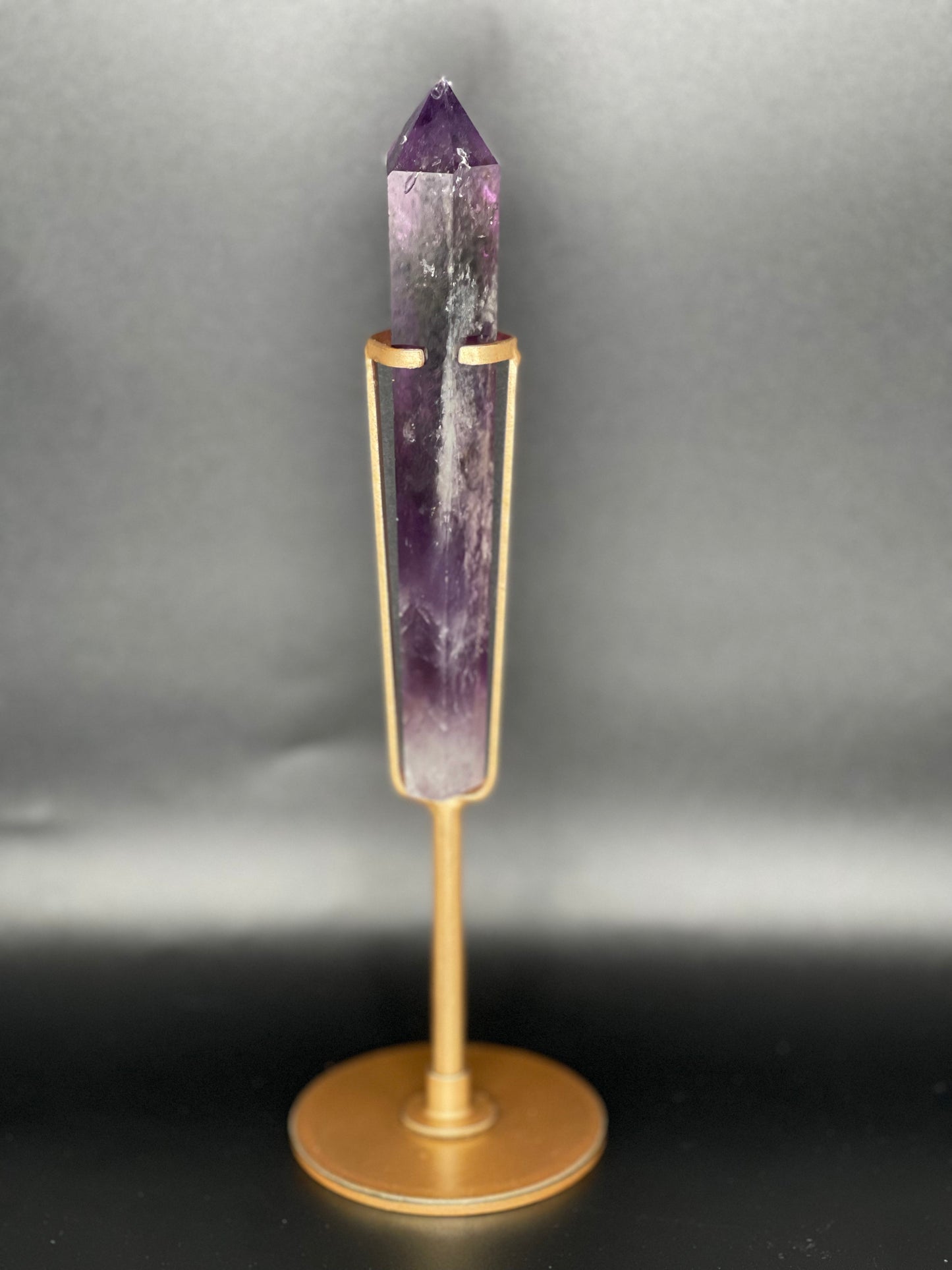 Amethyst Crystal Point with Stand A1