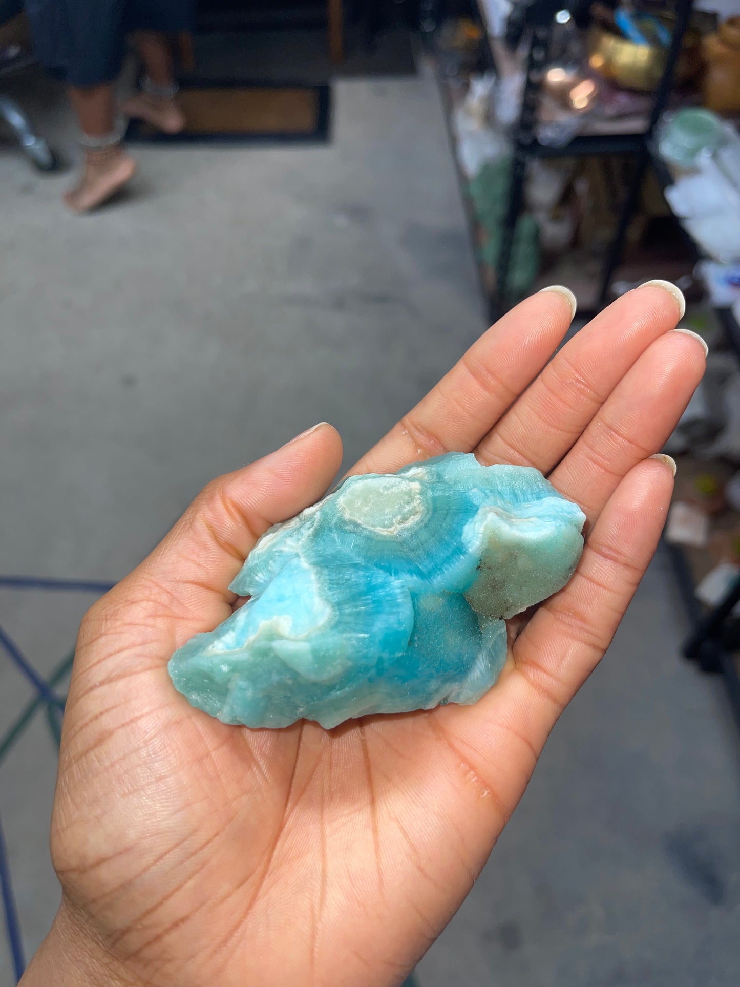 Smithsonite Raw Crystal Carving B1