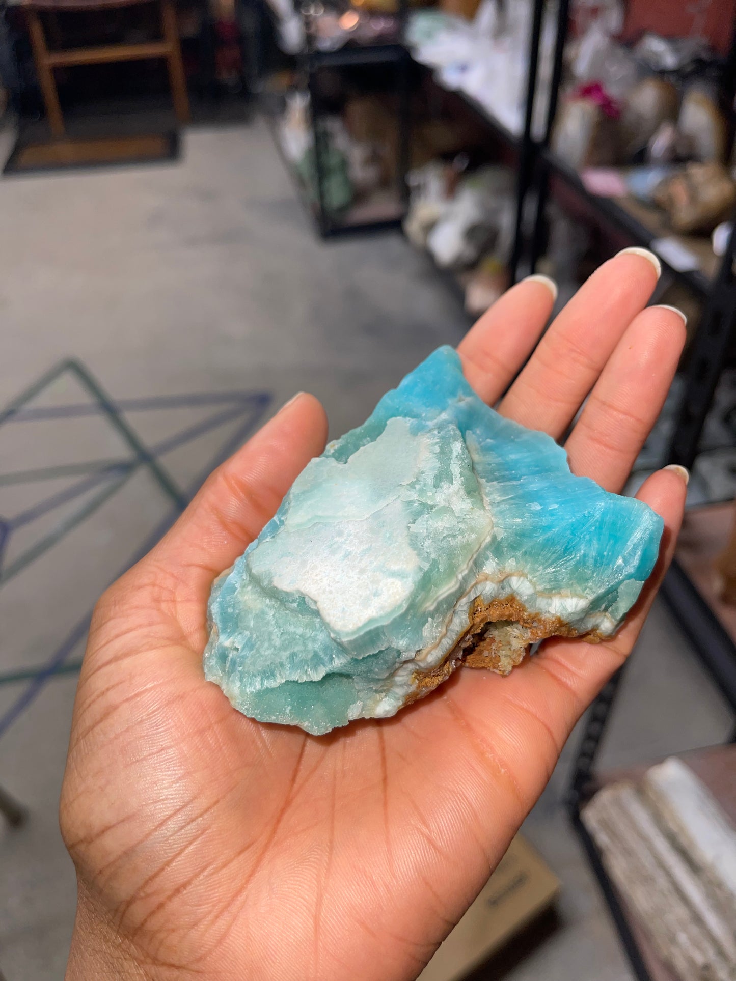 Smithsonite Raw Crystal Carving C2