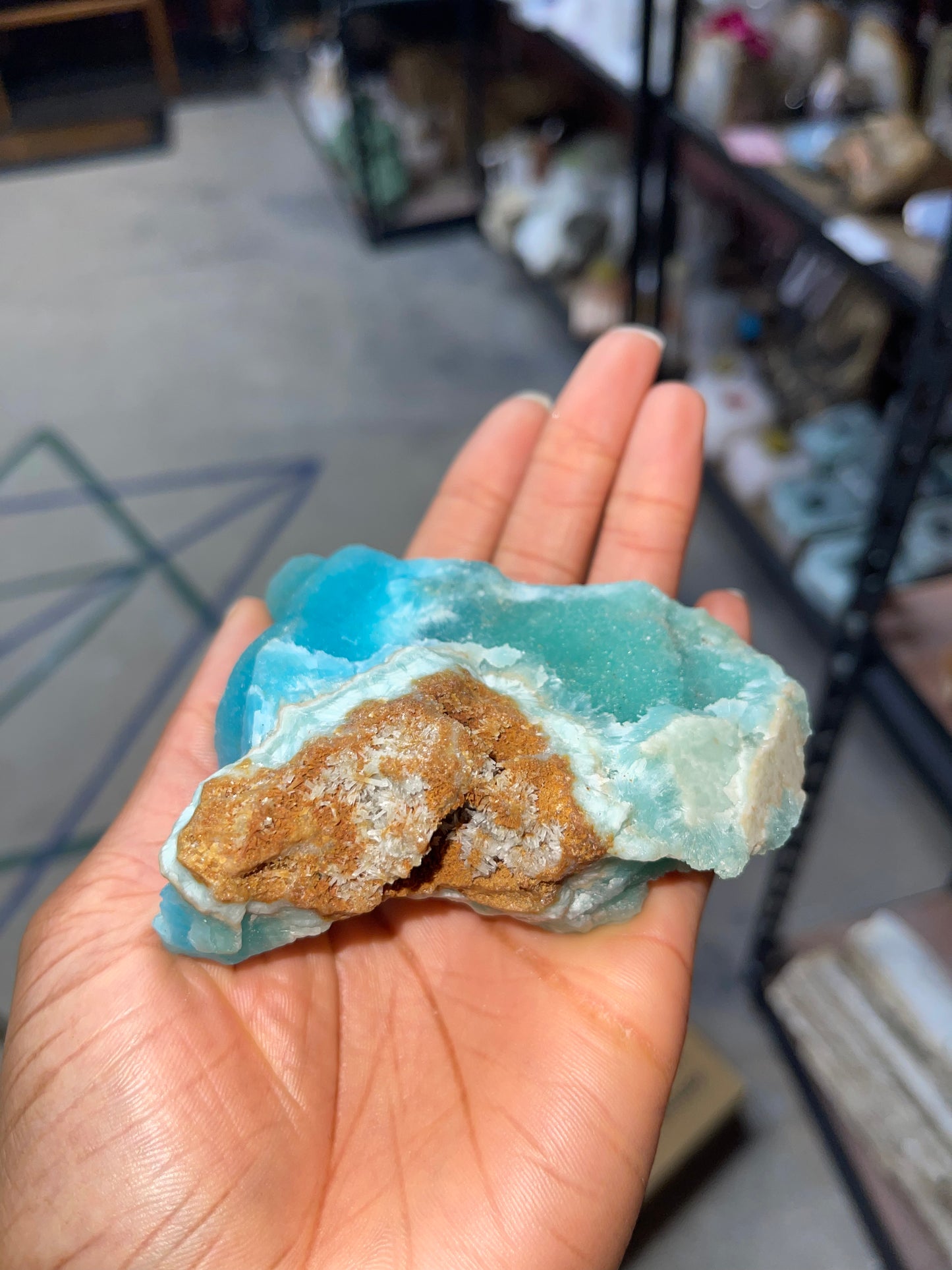 Smithsonite Raw Crystal Carving C2