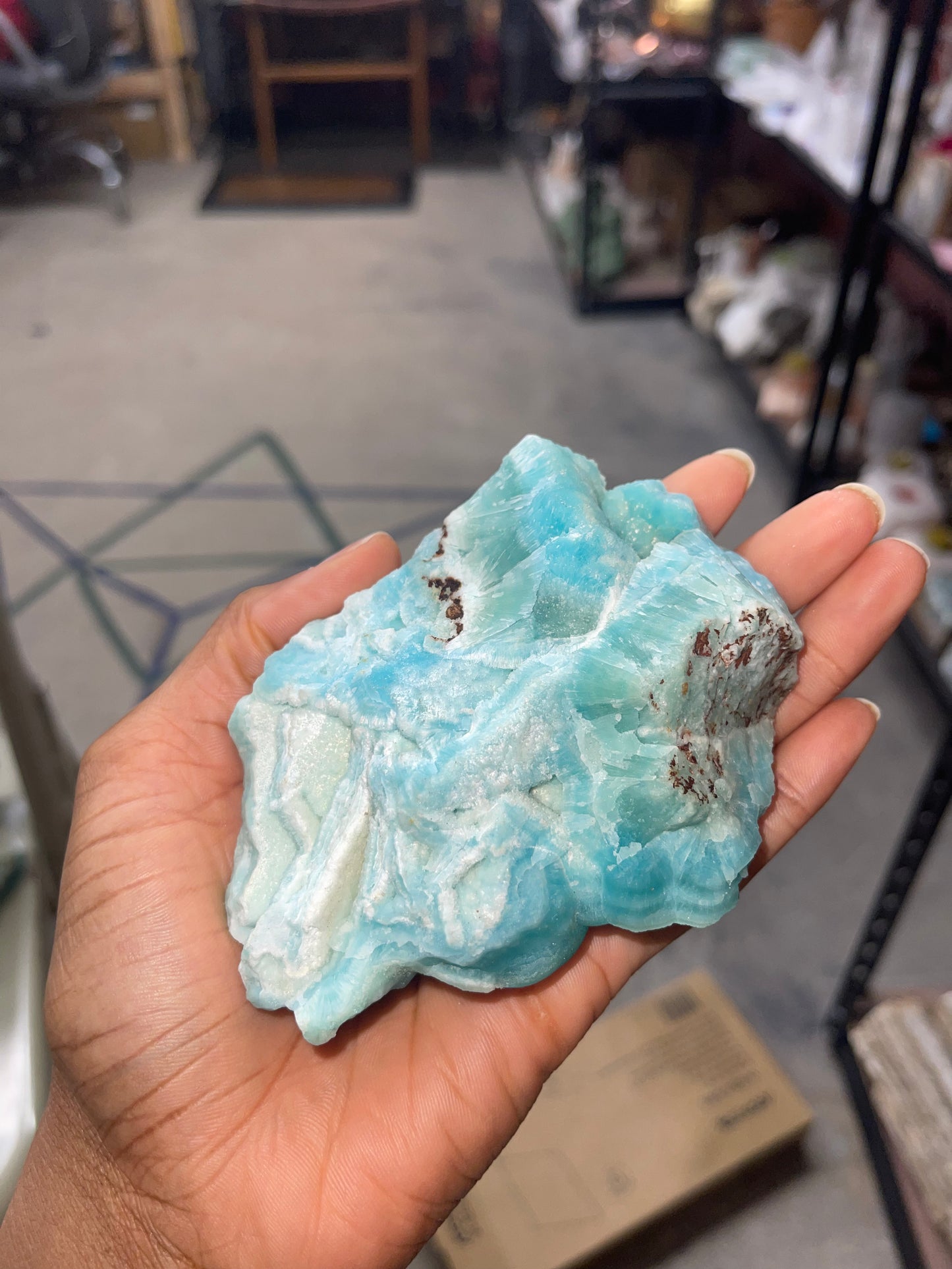 Smithsonite Raw Crystal Carving D