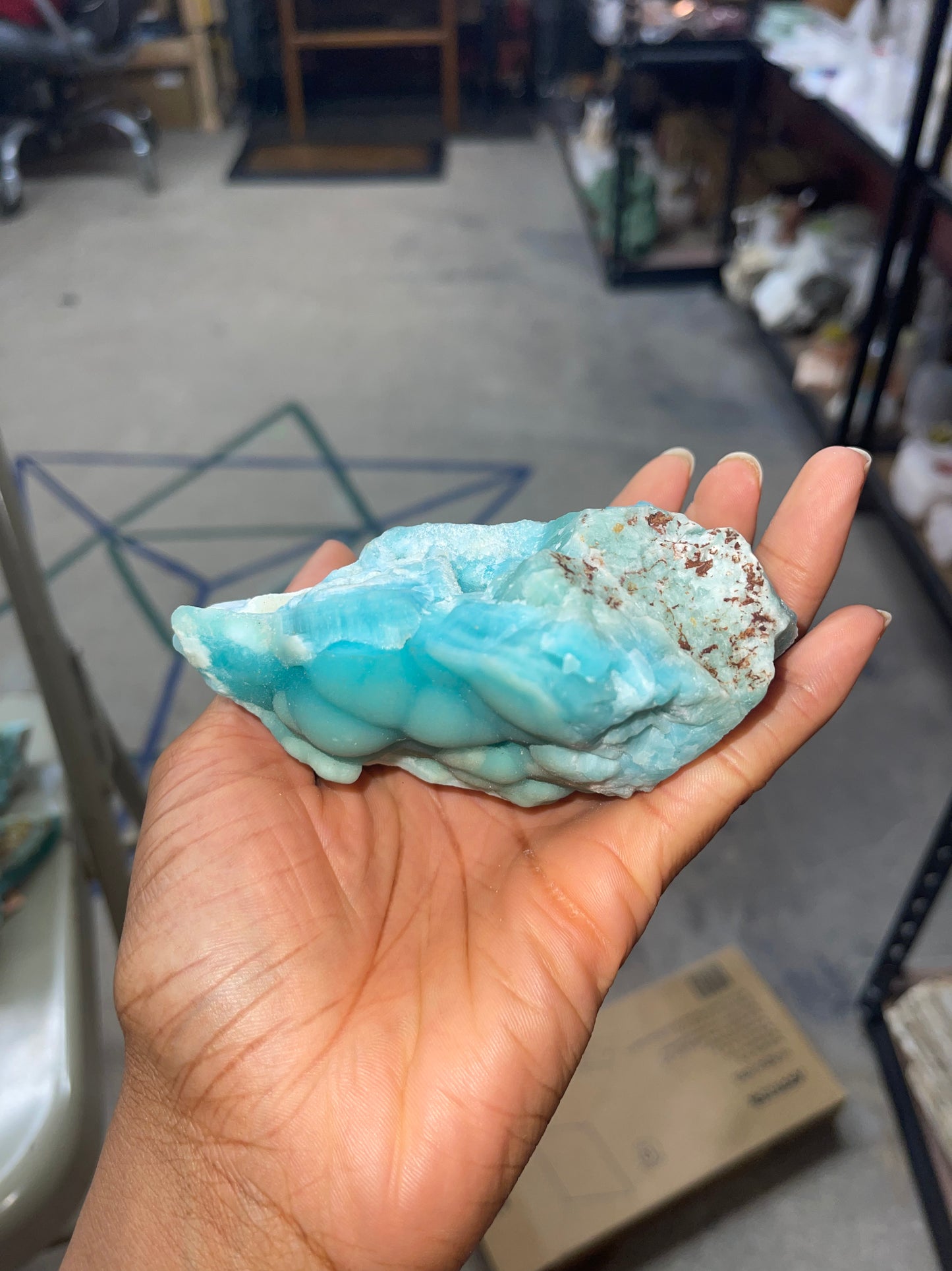 Smithsonite Raw Crystal Carving D