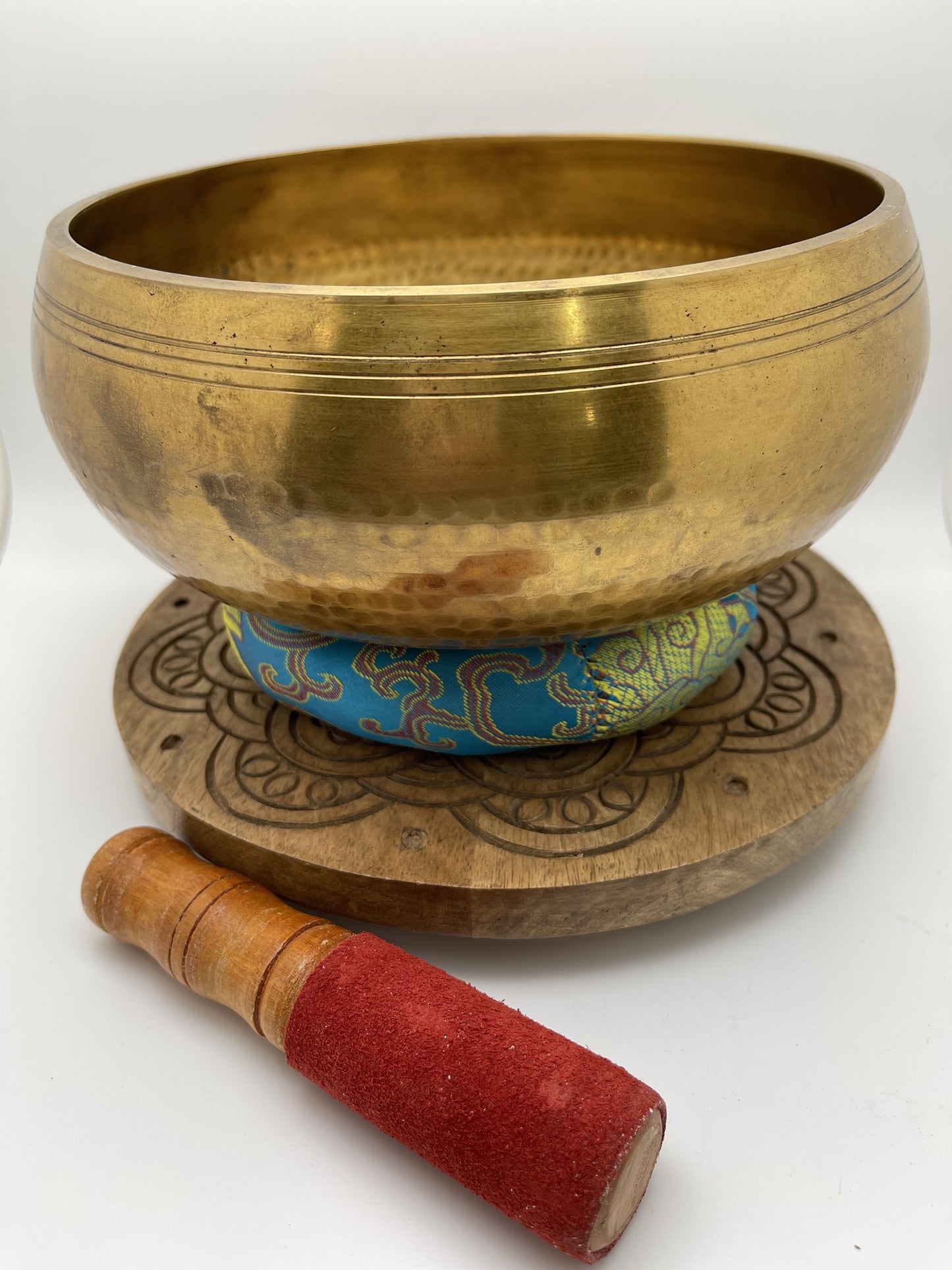 Brass Singing Bowl Tibetan Large 13 in