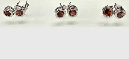 Garnet Stud Earrings