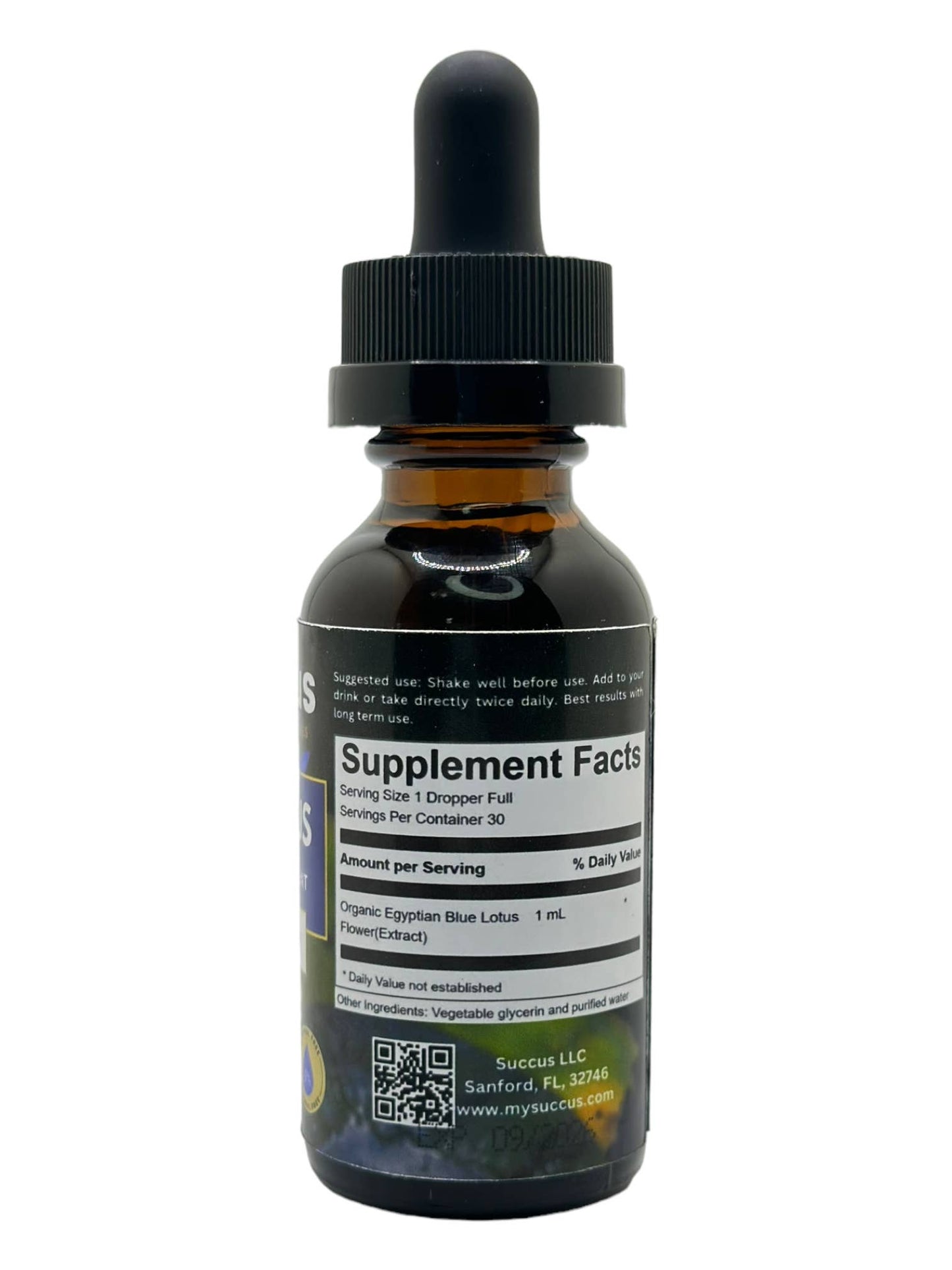 Blue Lotus Tincture - The Flower of Intuition (High Potency) : Alcohol Extract / 2 fl oz