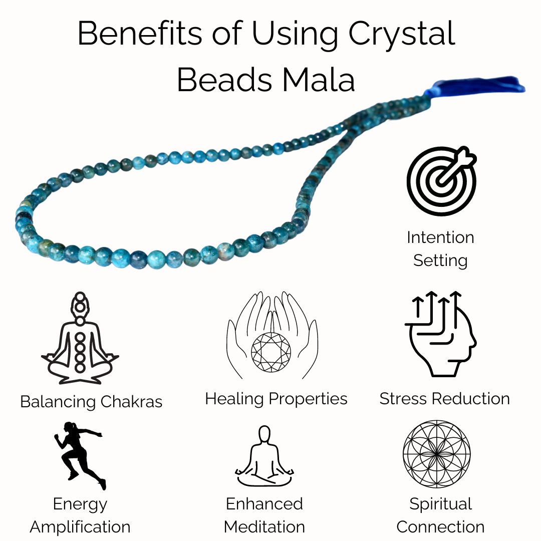 Gemstone Mala | Amethyst | 108 Prayer Beads Mala | Jap Mala: 8mm