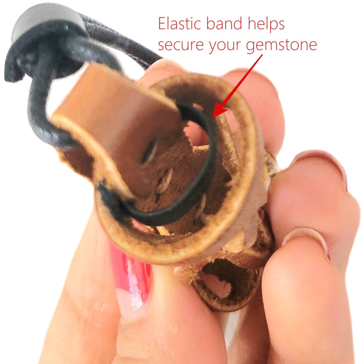 Gemstone or Crystal Holder Necklace. complete with stones.