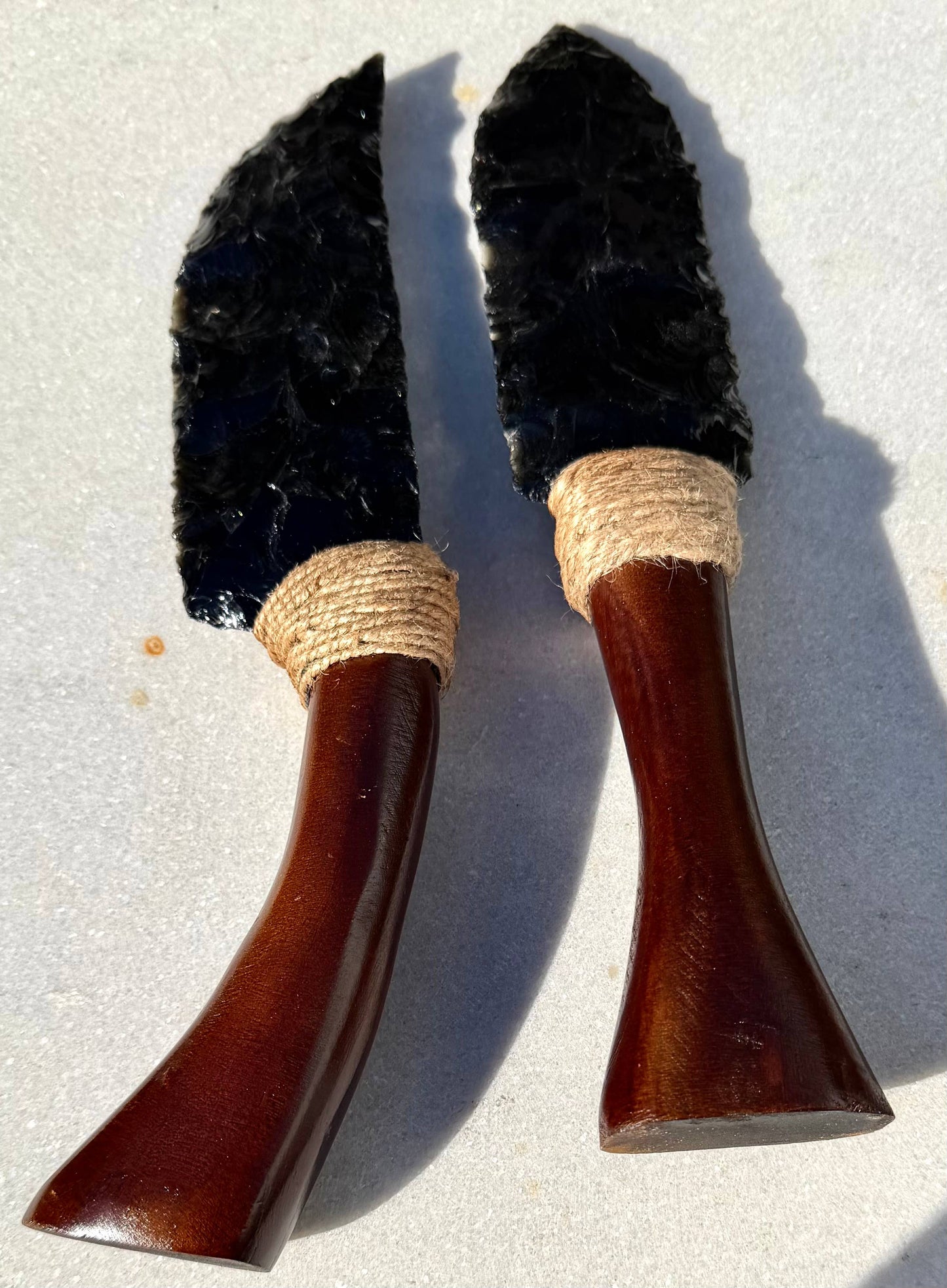 Natural Obsidian Dagger & Knife Crystal Healing Energy 