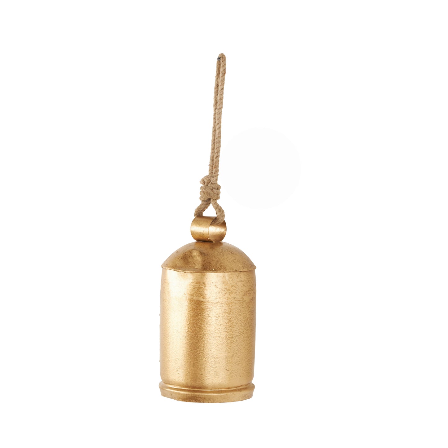 Rustic Gold Metal Decorative Bell: 9"W, 17"H