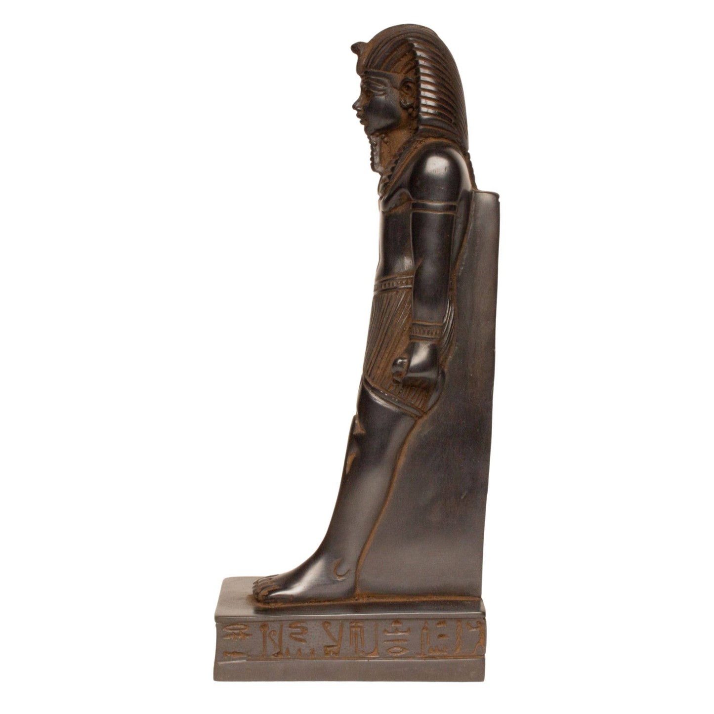 Ramses with Crown Standing Statue Black - 8" -Egyptian
