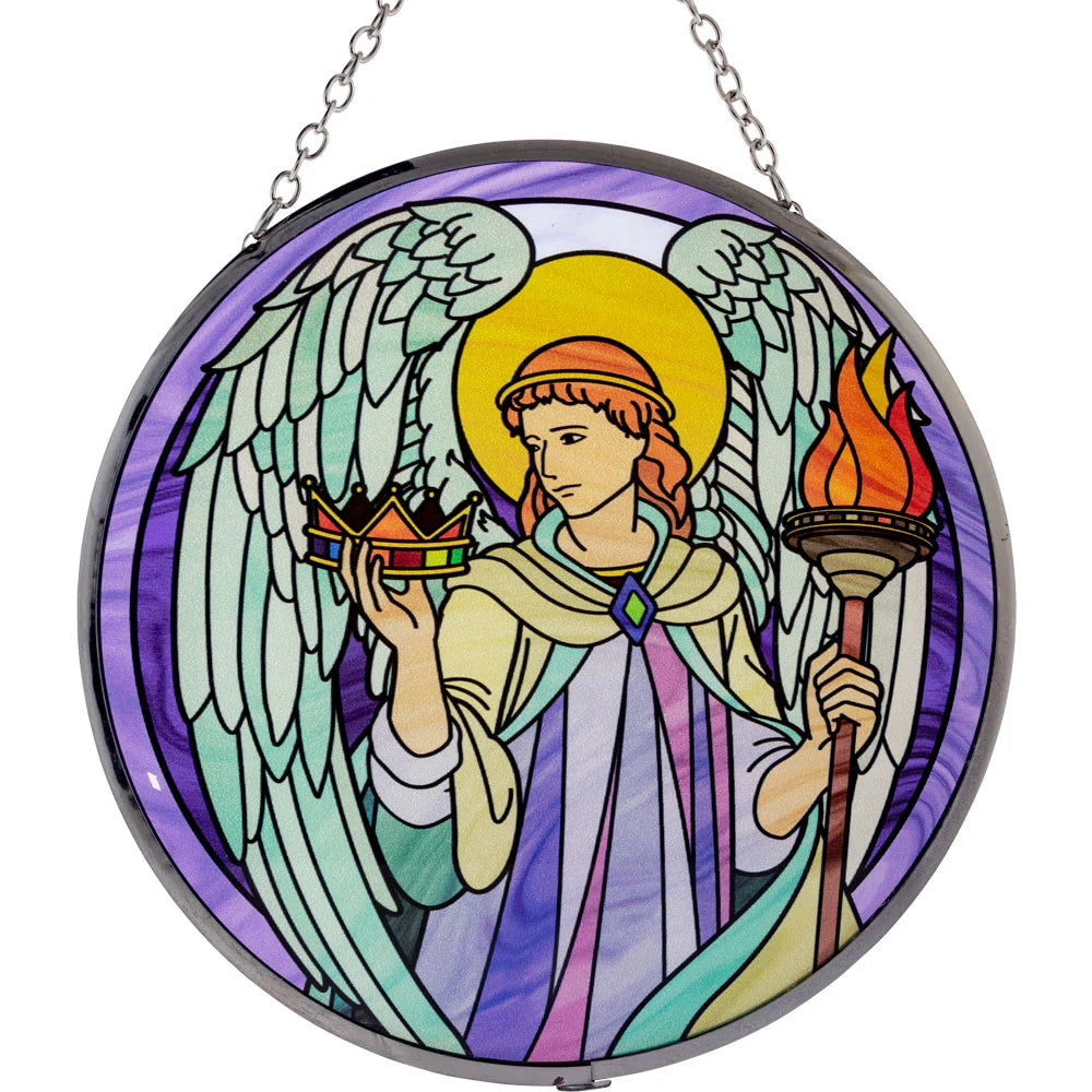 Glass Suncatcher 6 in - Archangel
