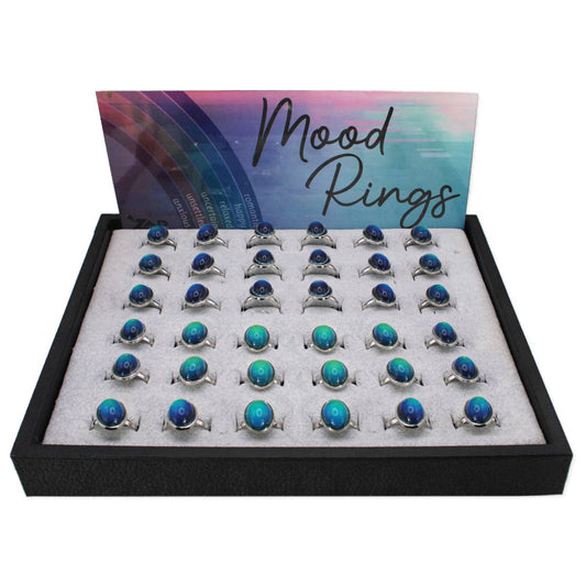 Oval Adjustable Mood Ring Program -