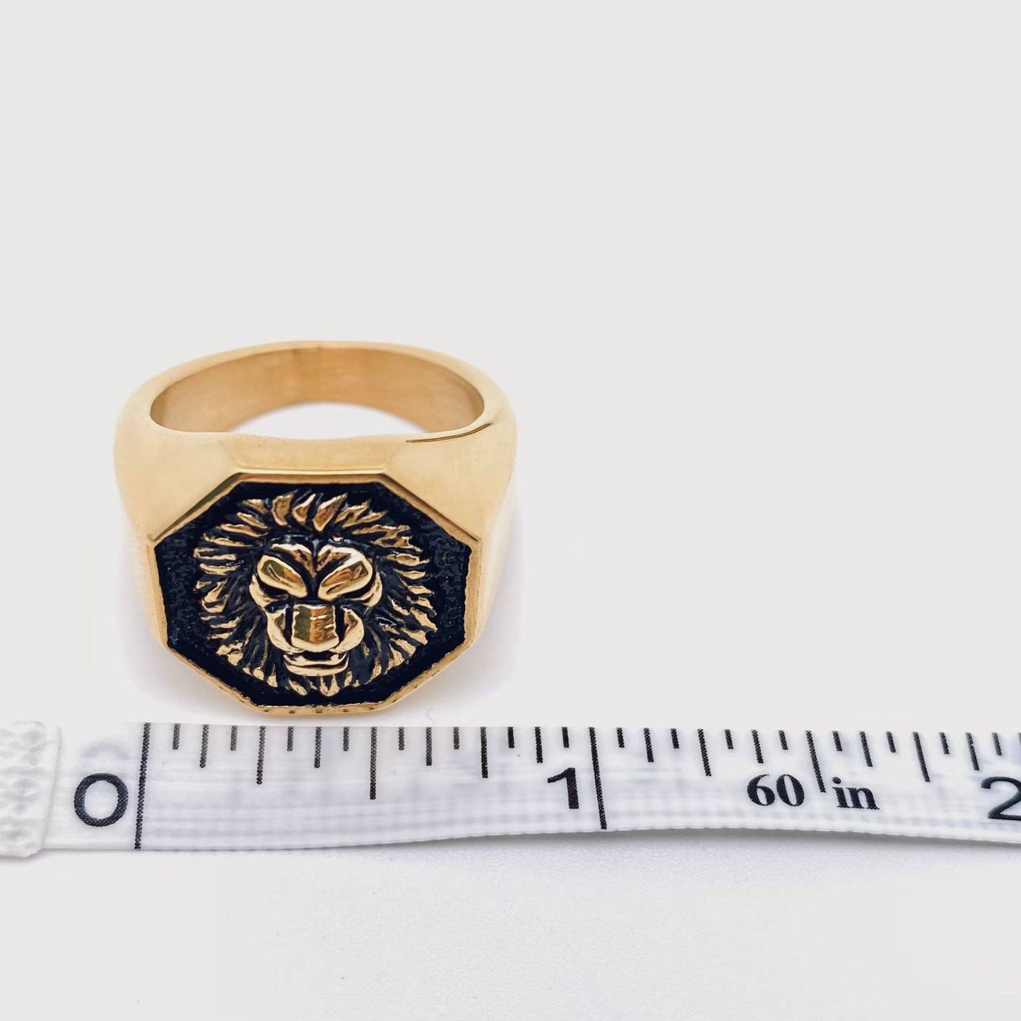 Lion's Head Stainless Steel Men's Ring :