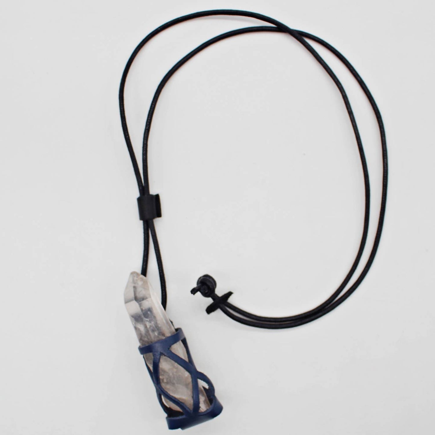 Gemstone or Crystal Holder Necklace. complete with stones.