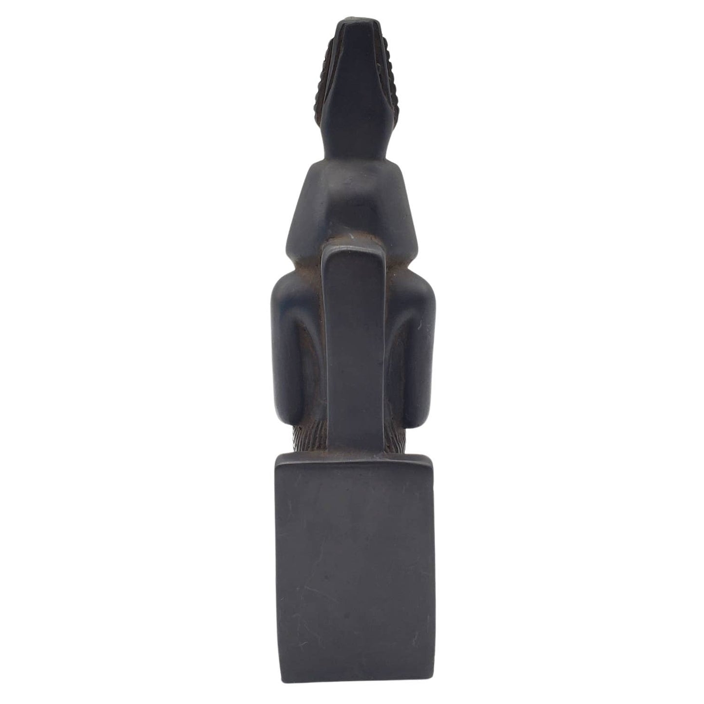 Ramses with Crown Seated Statue Black - 6.75"