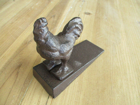 CAST IRON ROOSTER DOOR STOP