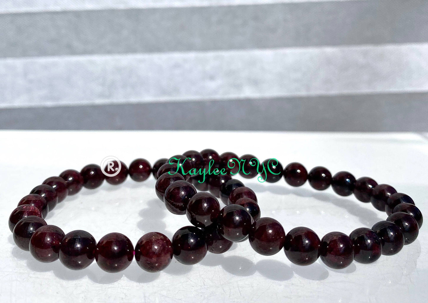 Wholesale 6 Pcs Natural Garnet 7 - 8mm 7.5” Crystal Healing