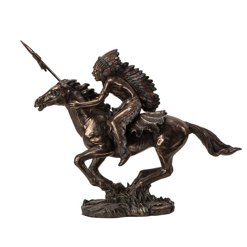 American West Native American Indian Warrior on Horse