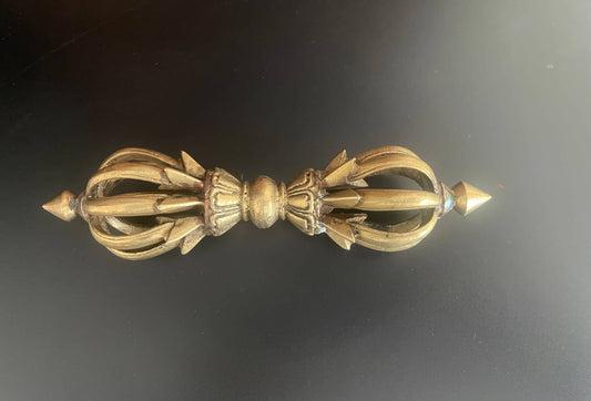 Handmade Tibetan Brass Dorje Vajra Meditation Decor