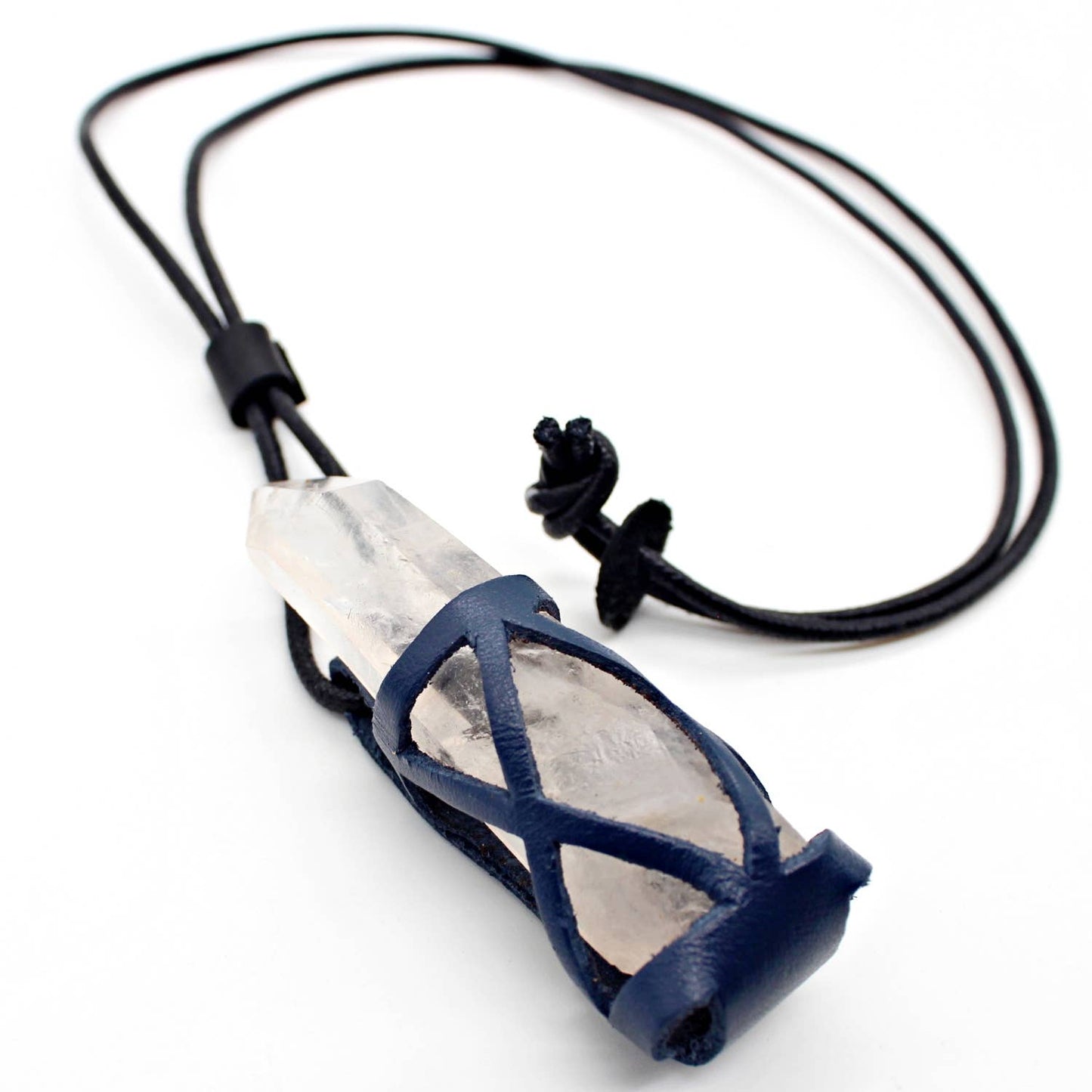 Gemstone or Crystal Holder Necklace. complete with stones.