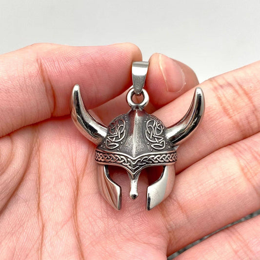 Stainless Steel Viking Celtic Knot Pirate Mask Charm -MJ/MNP