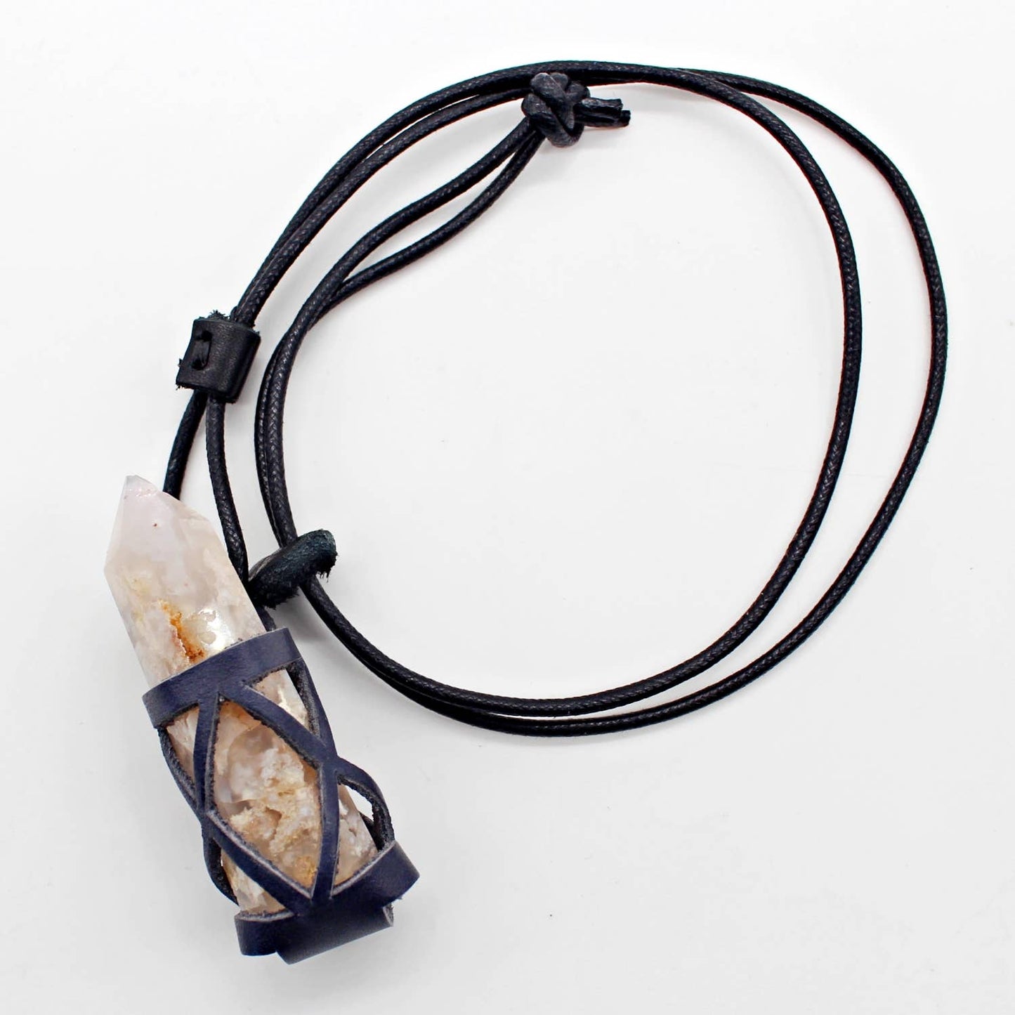 Gemstone or Crystal Holder Necklace. complete with stones.