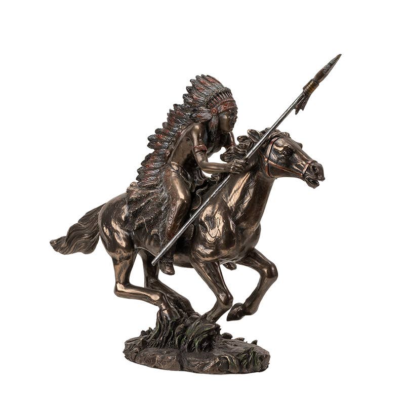 American West Native American Indian Warrior on Horse