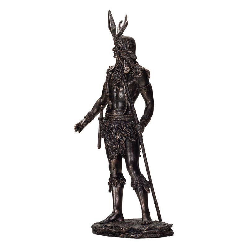 American West Native American Indian with Spear