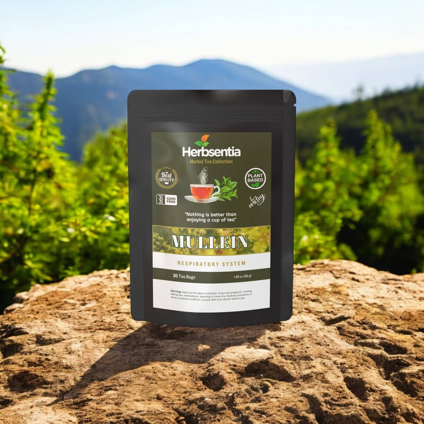 Mullein Tea (30 tea bags)- Smooth & Soothing Herbal Infusion