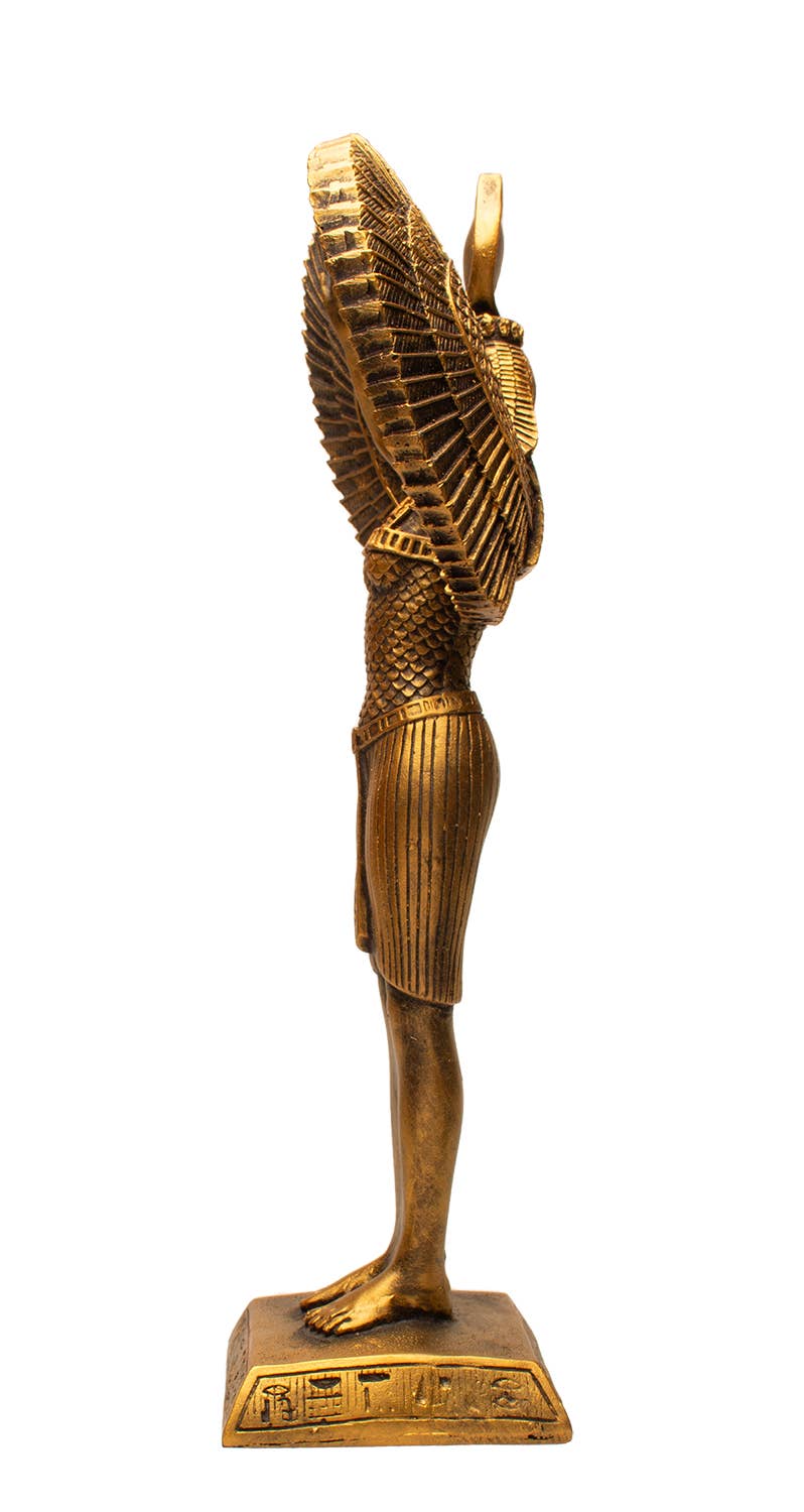 Tall Winged Isis Bronze - 13" - Made in Egypt - Goddess