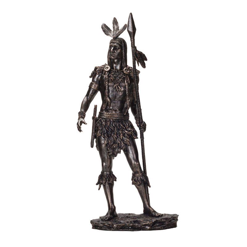 American West Native American Indian with Spear