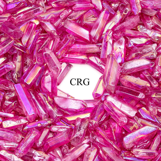 1 LB. LOT - Magenta Aura Quartz Points / 1"-2" avg.