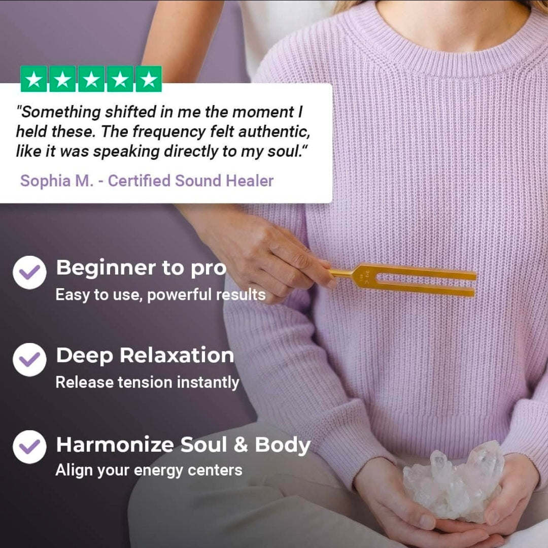 9 Weighted Scared Solfeggio Color Tunning Fork Set- Healing Tools