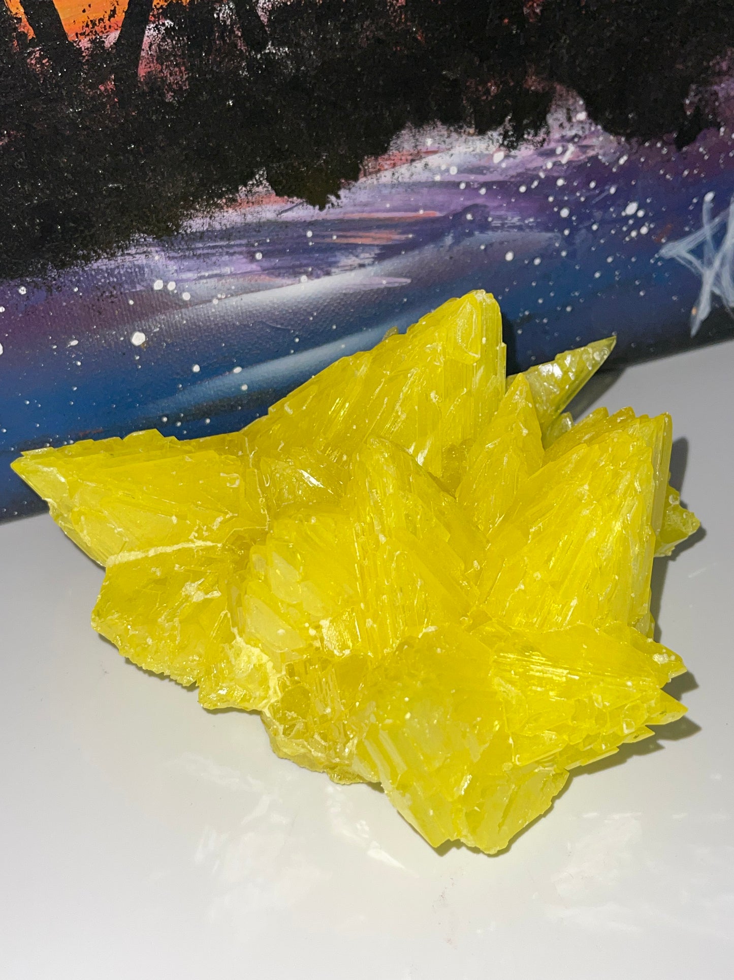 Yellow Sulfur Raw Crystal Cluster